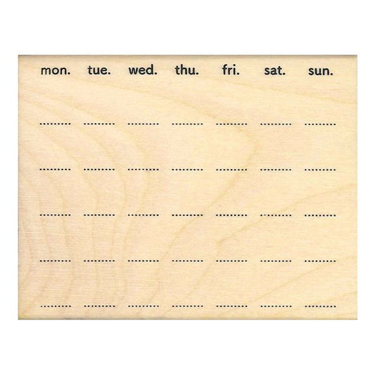 Kodomo No Kao Bullet Journal Stamp Vol.2 - Calendar Blank
