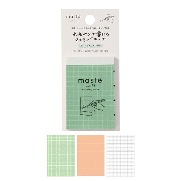 Mark's Masté Writable Perforated Masking Sheet - Check | Colour Mixture A