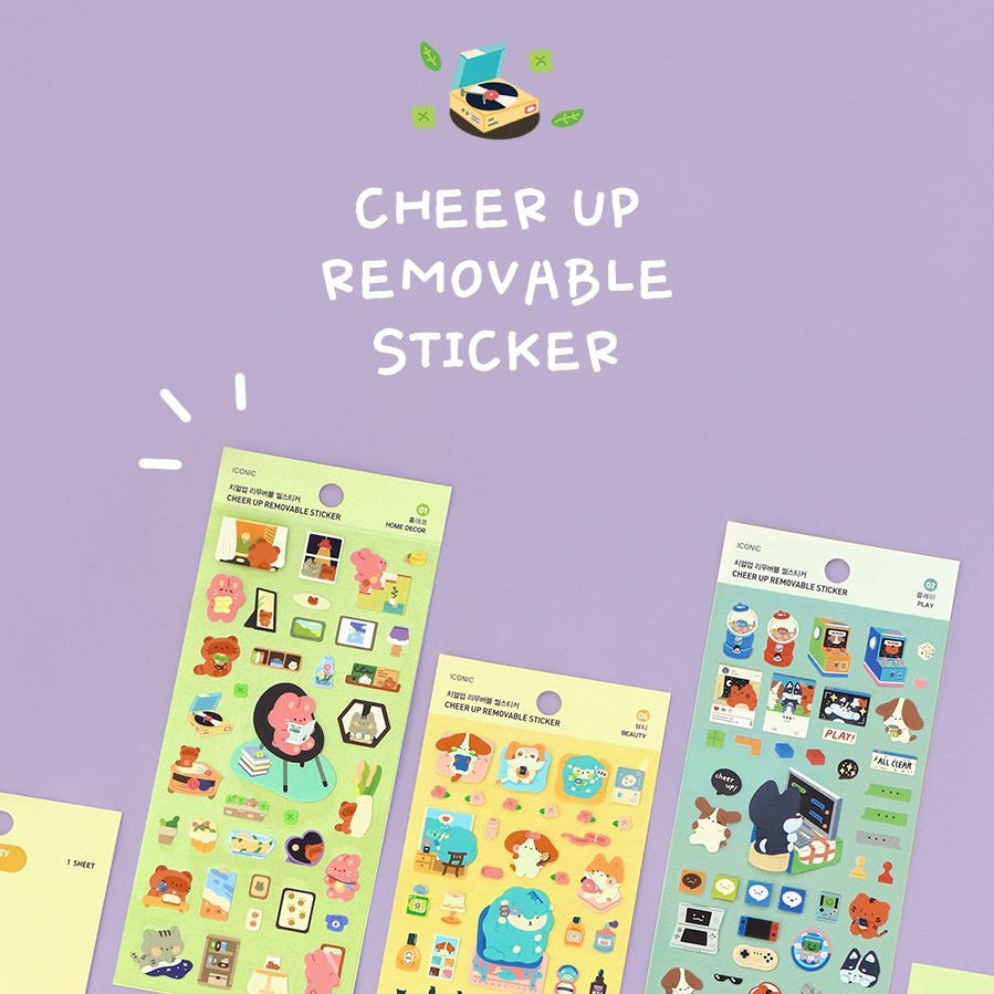Iconic Cheer Up Removable Stickers – Shokakko