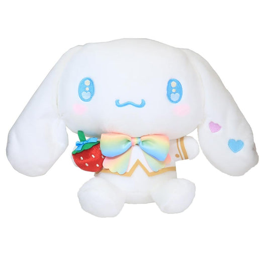 Sanrio x 50th Anniversary Strawberry Newspaper Plush Toy - Cinnamoroll (M)