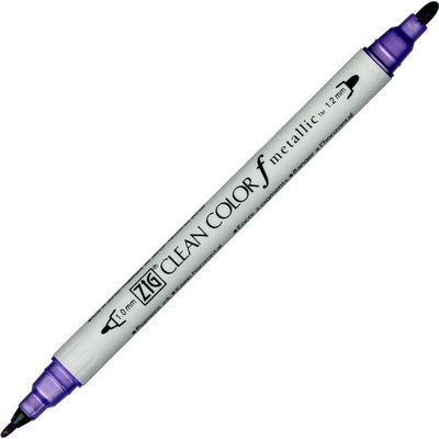 Kuretake ZIG Clean Colour F Twin Tip Markers - Metallic