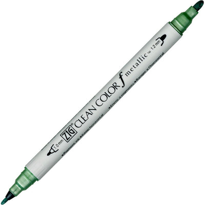 Kuretake ZIG Clean Colour F Twin Tip Markers - Metallic