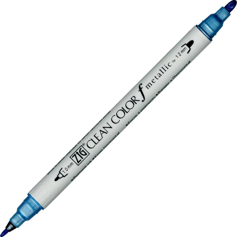 Kuretake ZIG Clean Colour F Twin Tip Markers - Metallic