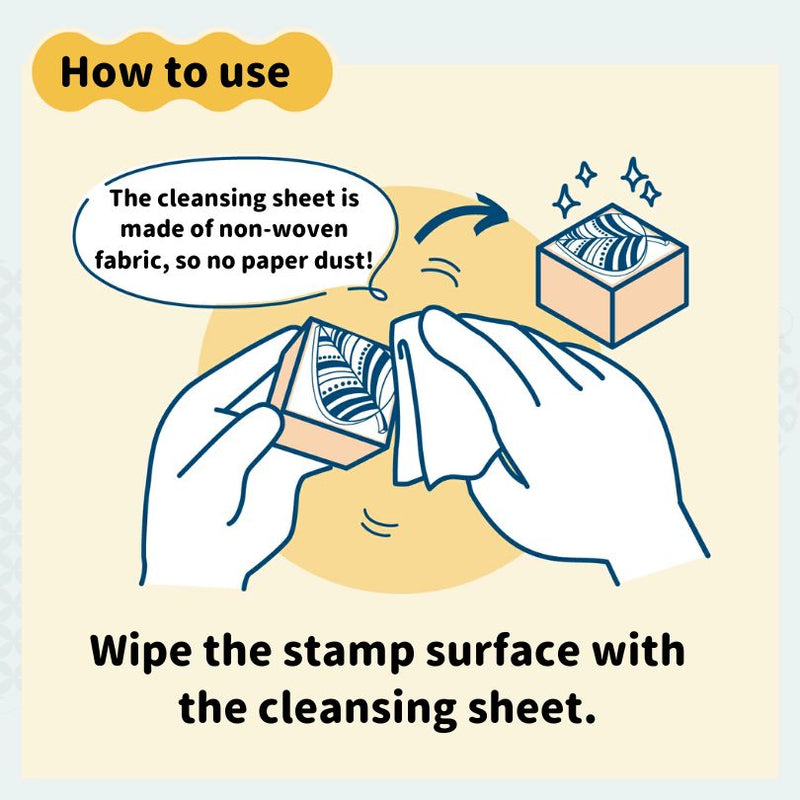 Shachihata Shachi-iro Stamp Ink Cleansing Sheet