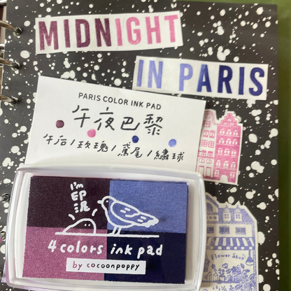 Cocoonpoppy 4-Colour Ink Pad - Midnight in Paris