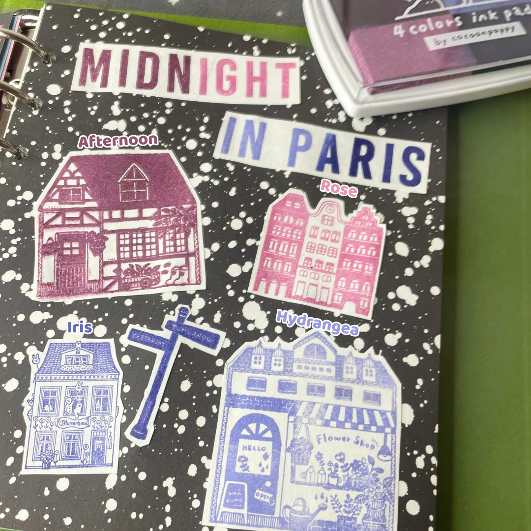 Cocoonpoppy 4-Colour Ink Pad - Midnight in Paris