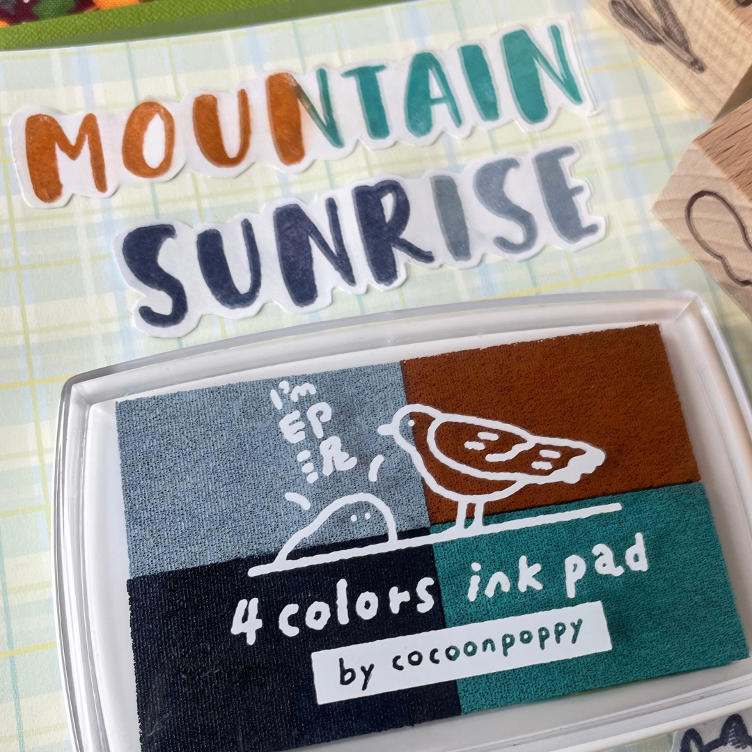 Cocoonpoppy 4-Colour Ink Pad - Mountain Sunrise