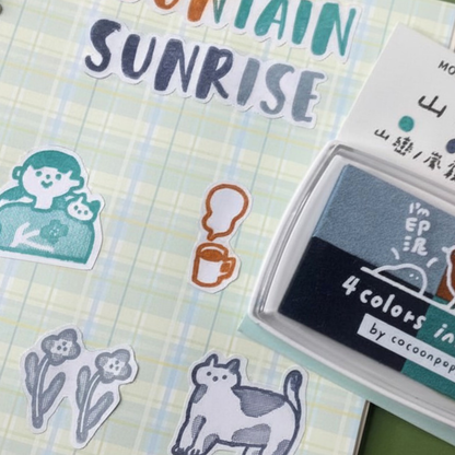 Cocoonpoppy 4-Colour Ink Pad - Mountain Sunrise