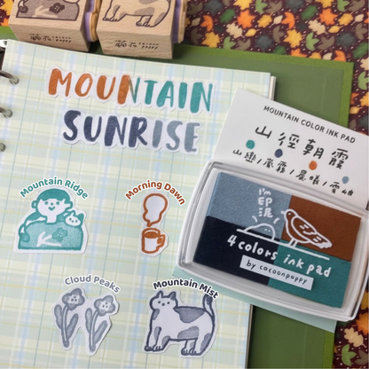 Cocoonpoppy 4-Colour Ink Pad - Mountain Sunrise