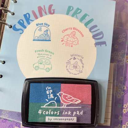 Cocoonpoppy 4-Colour Ink Pad - Spring Prelude