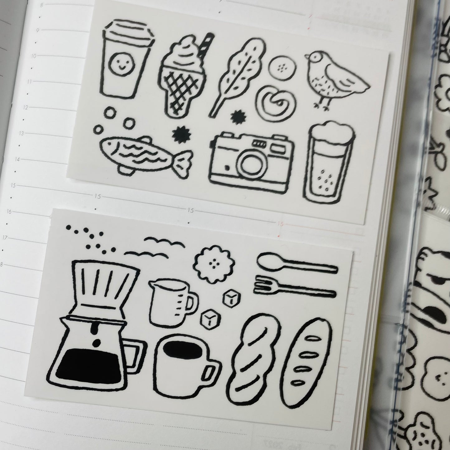 Cocoonpoppy Clear Sticker Set