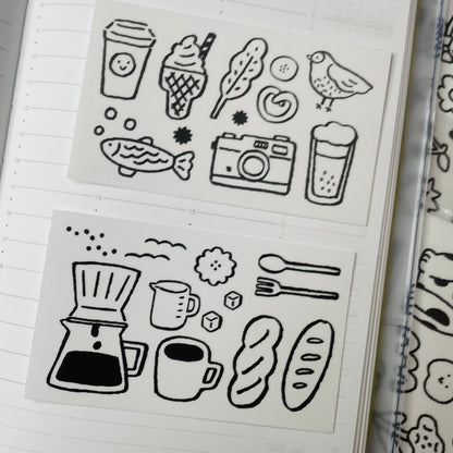 Cocoonpoppy Clear Sticker Set