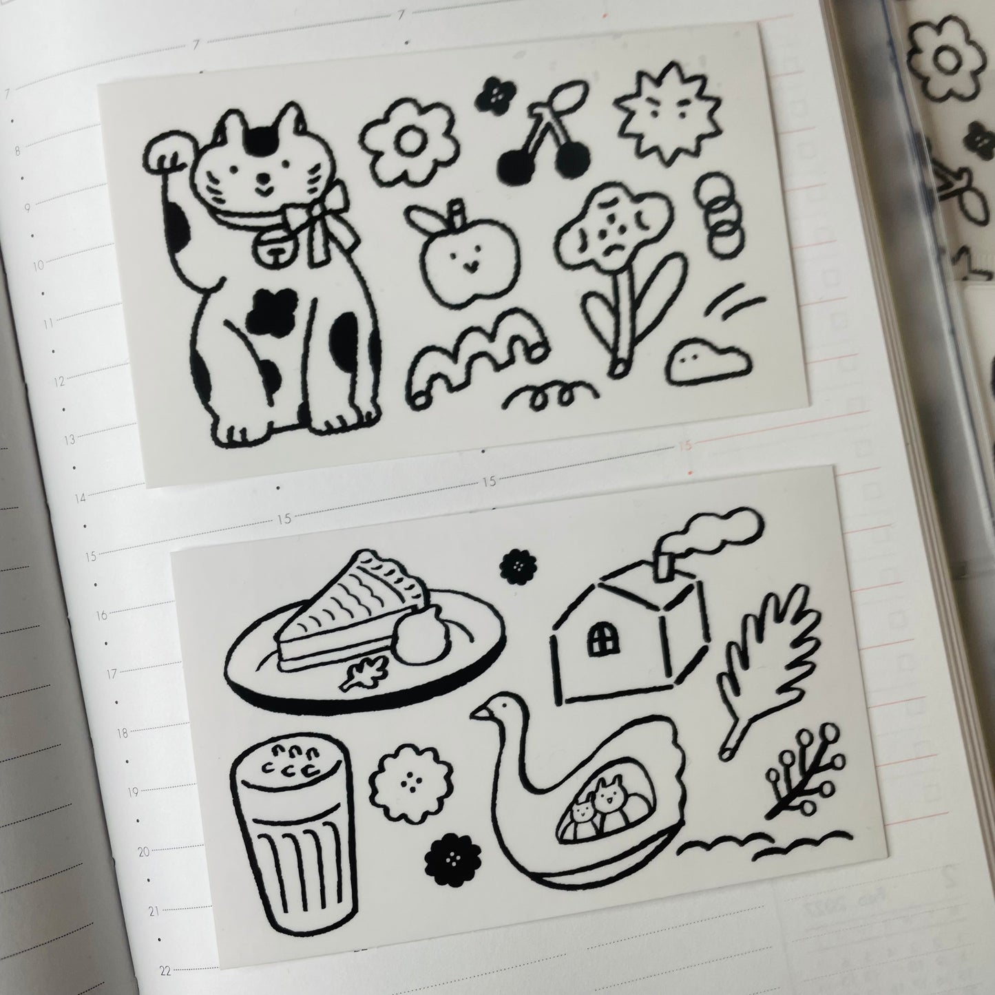 Cocoonpoppy Clear Sticker Set