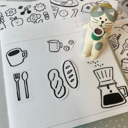 Cocoonpoppy Clear Sticker Set