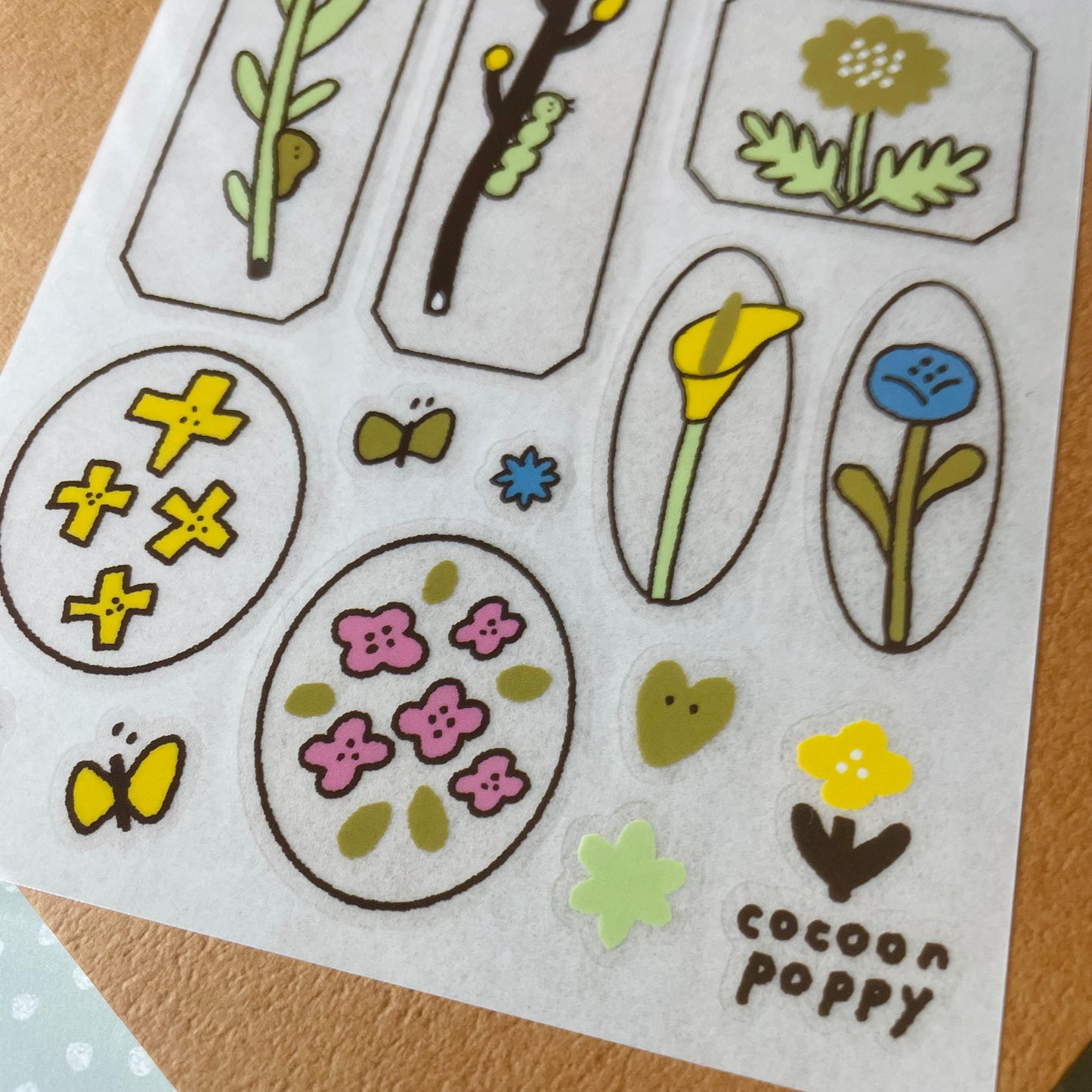 Cocoonpoppy Print-On Stickers -  Garden Flora Collection