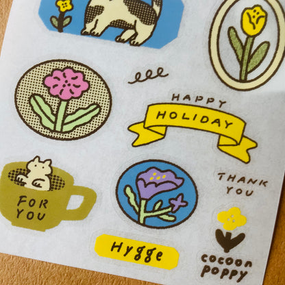 Cocoonpoppy Print-On Stickers - Floral Diary
