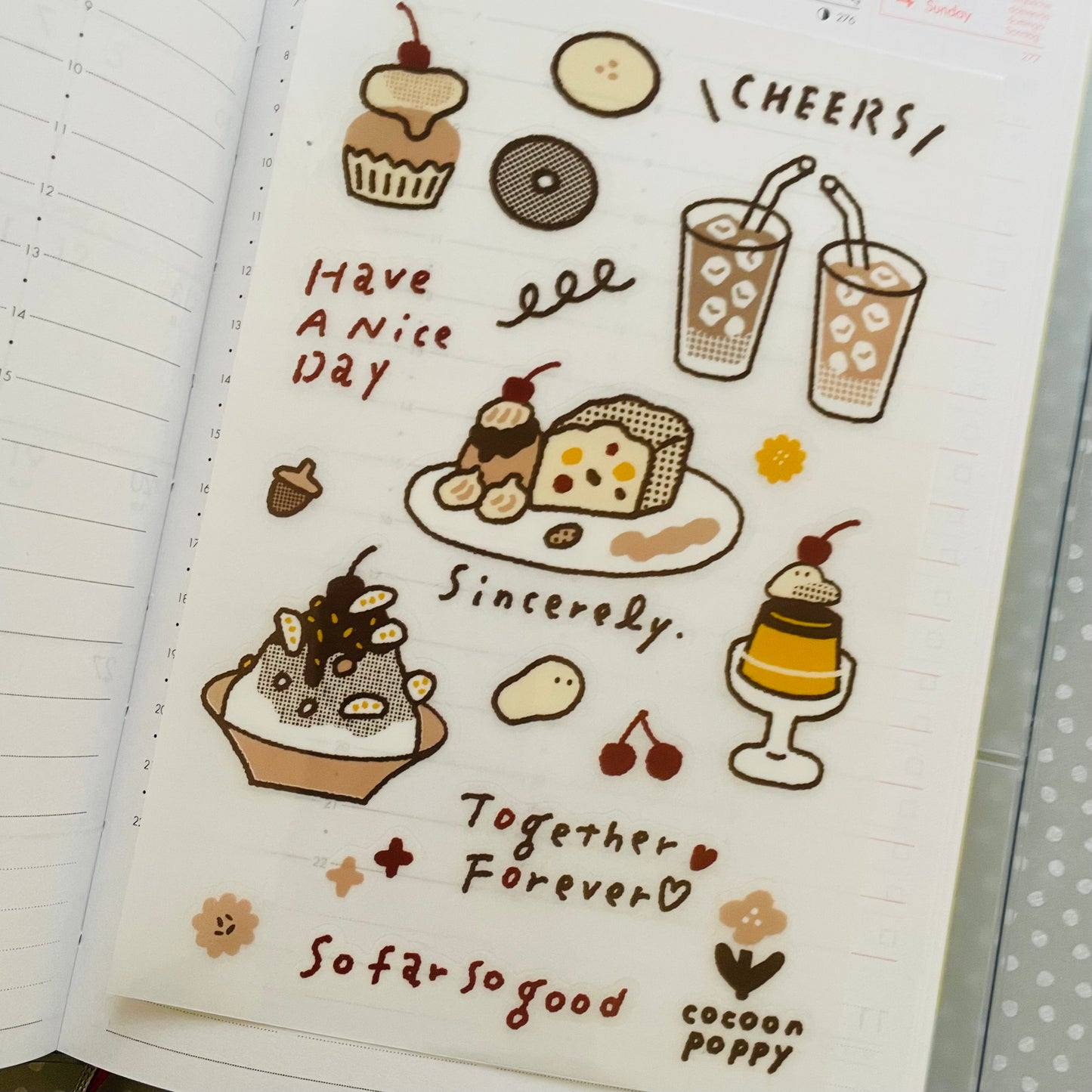 Cocoonpoppy Print-On Stickers - Lucky Tea House
