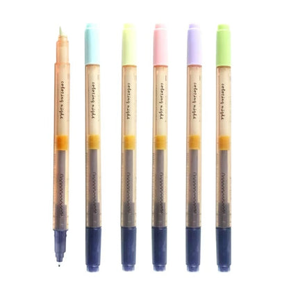 Kobaru Colouring Night 2-Way Markers (6 Colours)