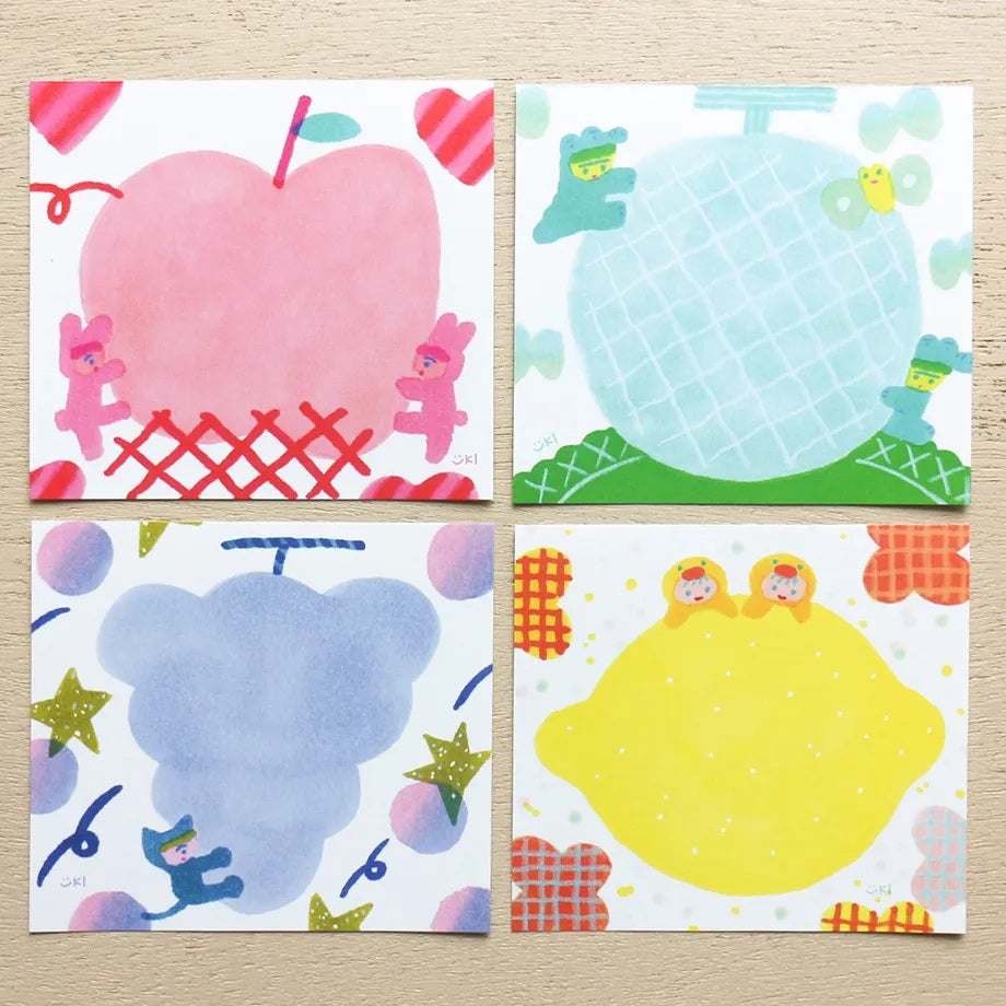 Cozyca Products x Itoi Yuki Memo Pads - Fruits