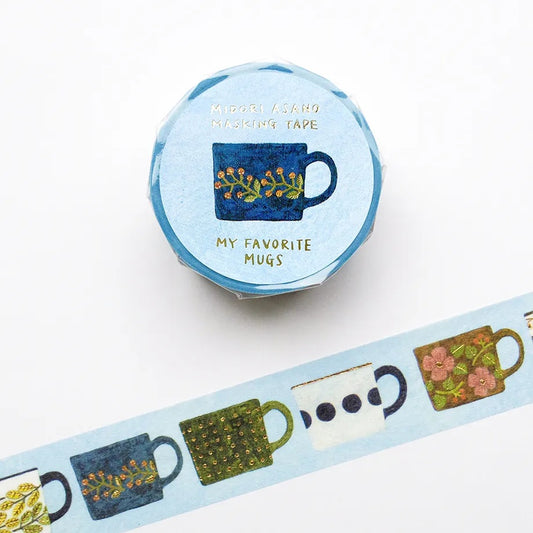 Cozyca Products x Midori Asano Washi Tape - My Favourite Mugs