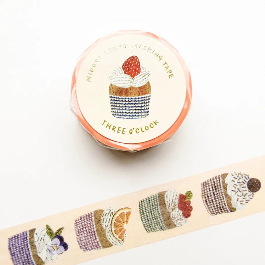 Cozyca Products x Midori Asano Washi Tape - Three O'clock