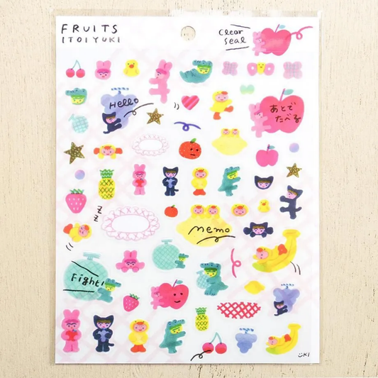 Cozyca Products x Itoi Yuki Clear Sticker - Fruits