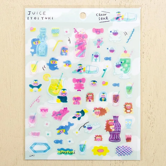 Cozyca Products x Itoi Yuki Clear Sticker - Juice