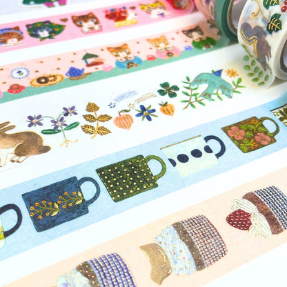 Cozyca Products x Midori Asano Washi Tape - Three O'clock