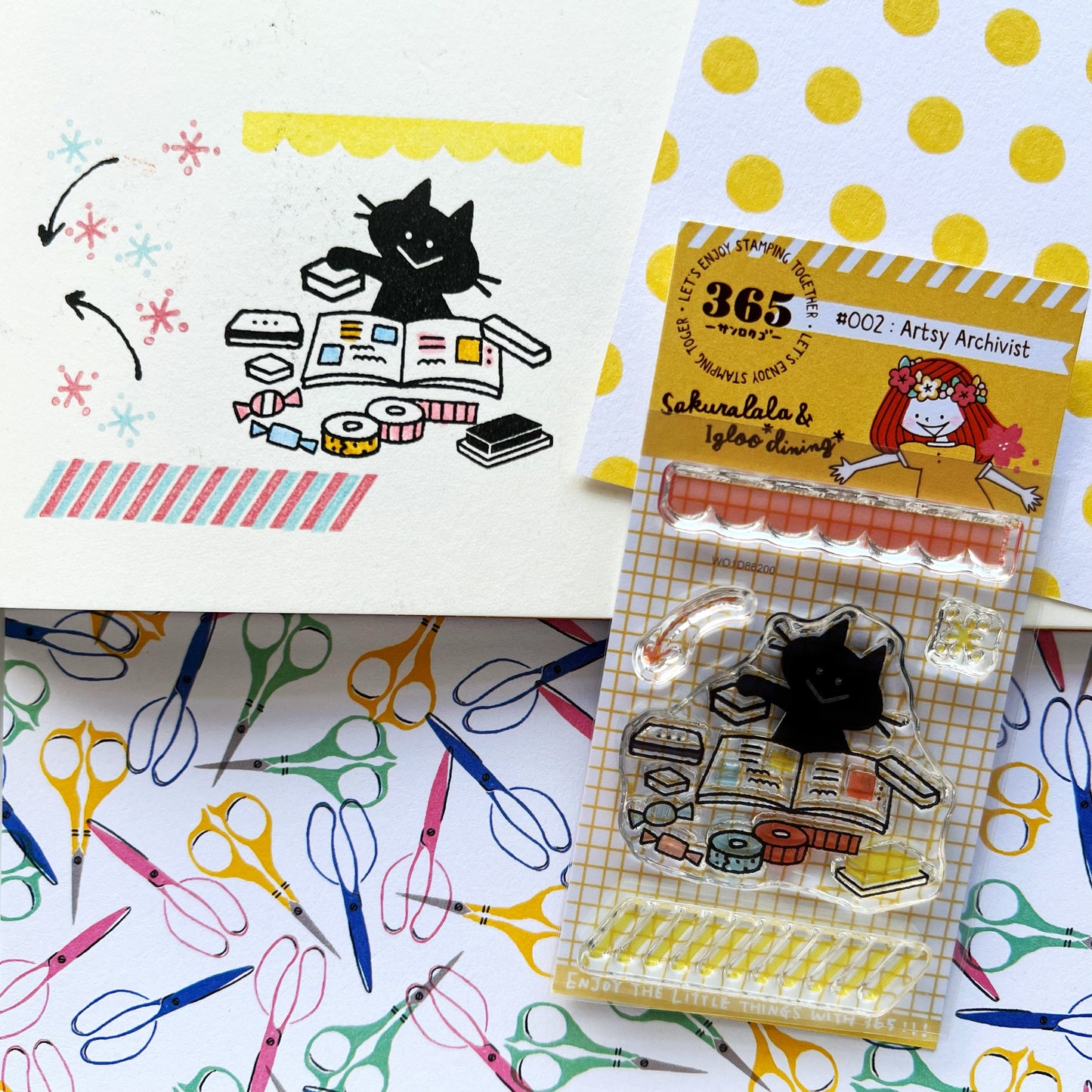 Sakuralala x Igloo*Dining* 365™ Doki Doki Clear Stamp - Full Set