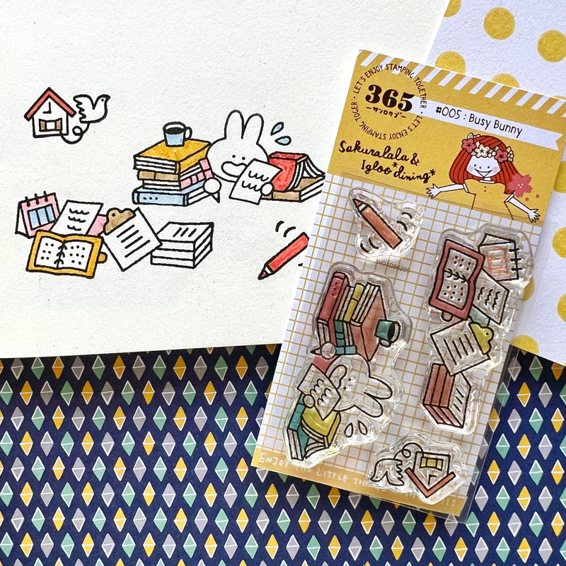 Sakuralala x Igloo*Dining* 365™ Doki Doki Clear Stamp - Individual