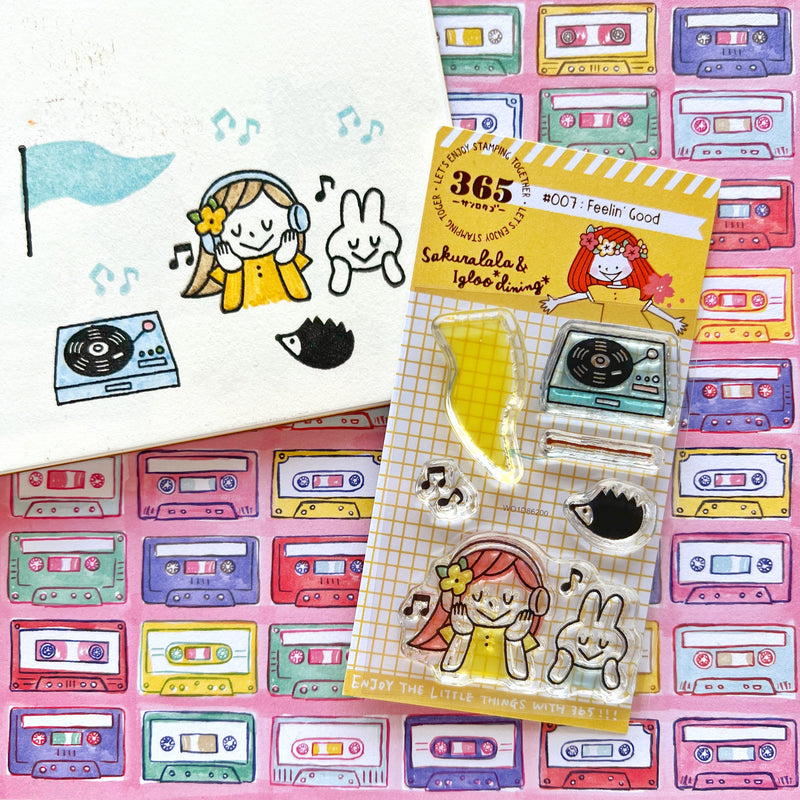 Sakuralala x Igloo*Dining* 365™ Doki Doki Clear Stamp - Individual