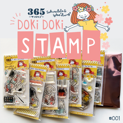 Sakuralala x Igloo*Dining* 365™ Doki Doki Clear Stamp - Full Set