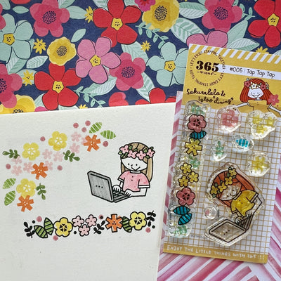 Sakuralala x Igloo*Dining* 365™ Doki Doki Clear Stamp - Individual