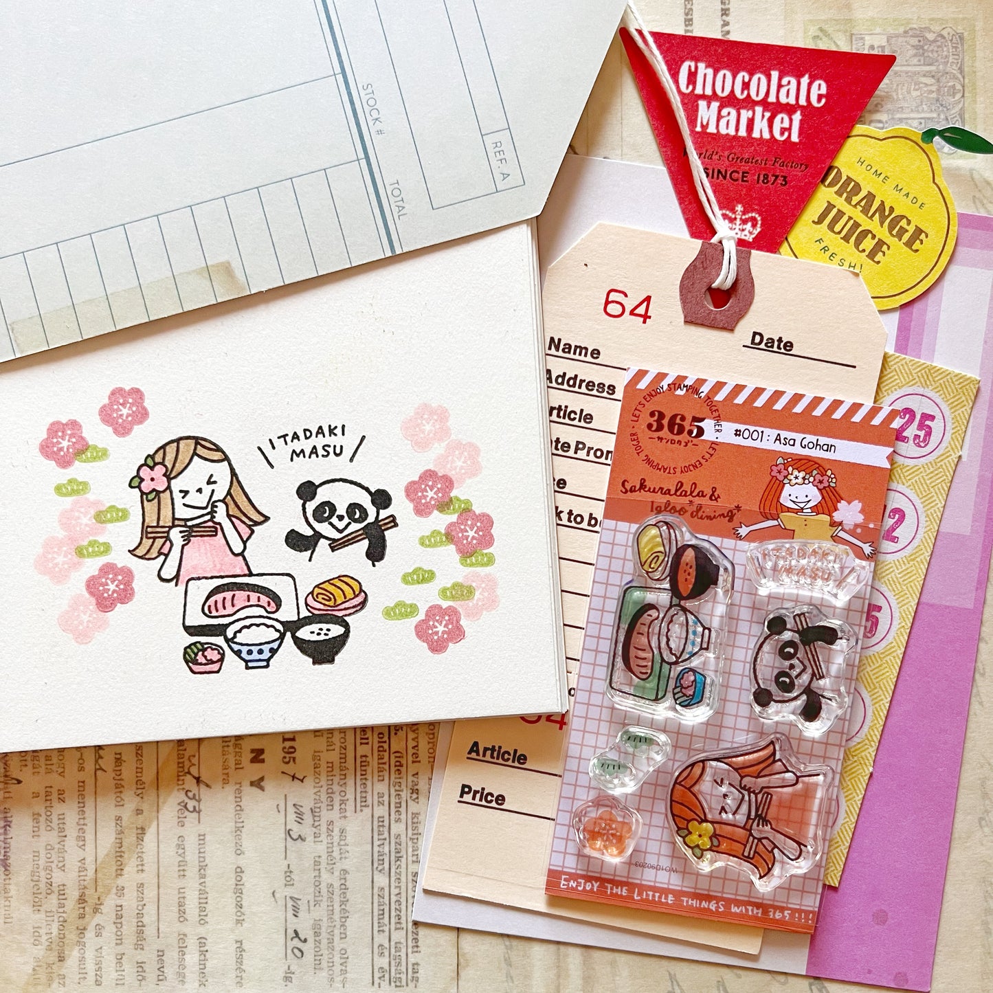 Sakuralala x Igloo*Dining* 365™ Doki Doki Stamp #002 - Individual