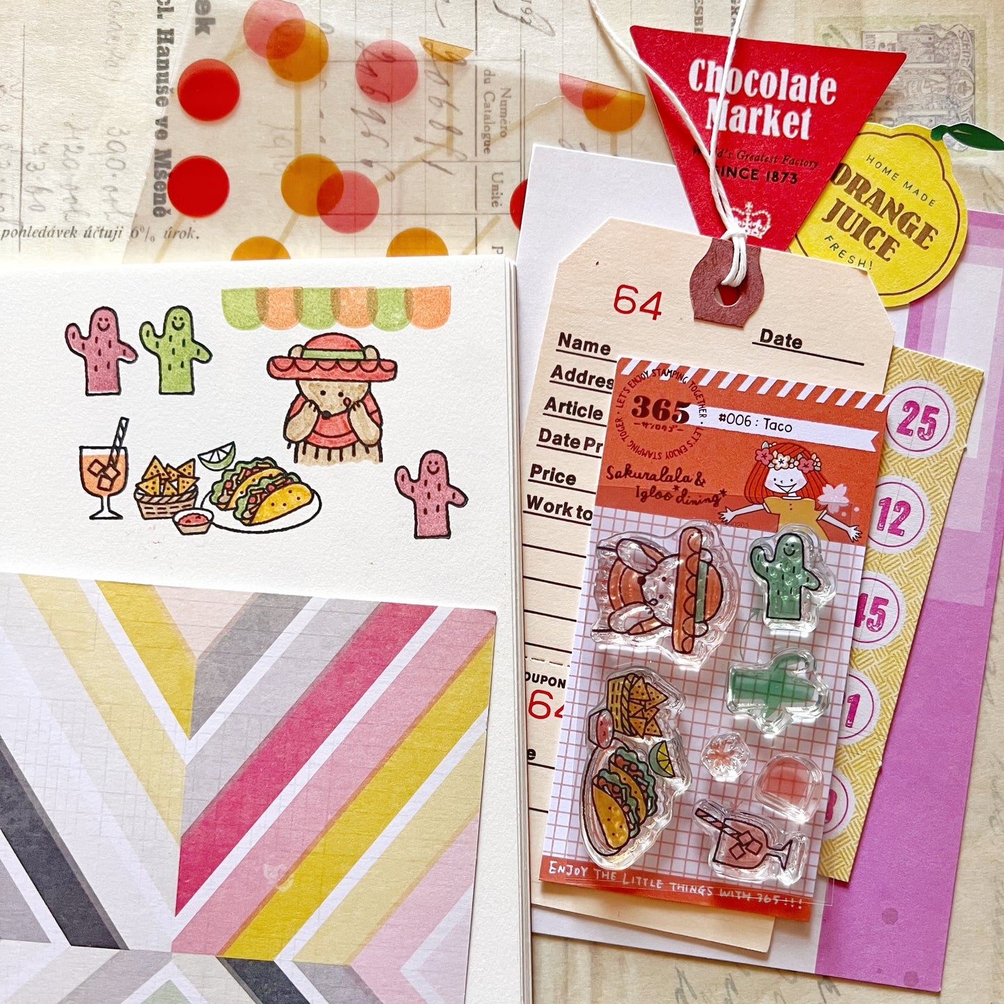 Sakuralala x Igloo*Dining* 365™ Doki Doki Stamp #002 - Individual