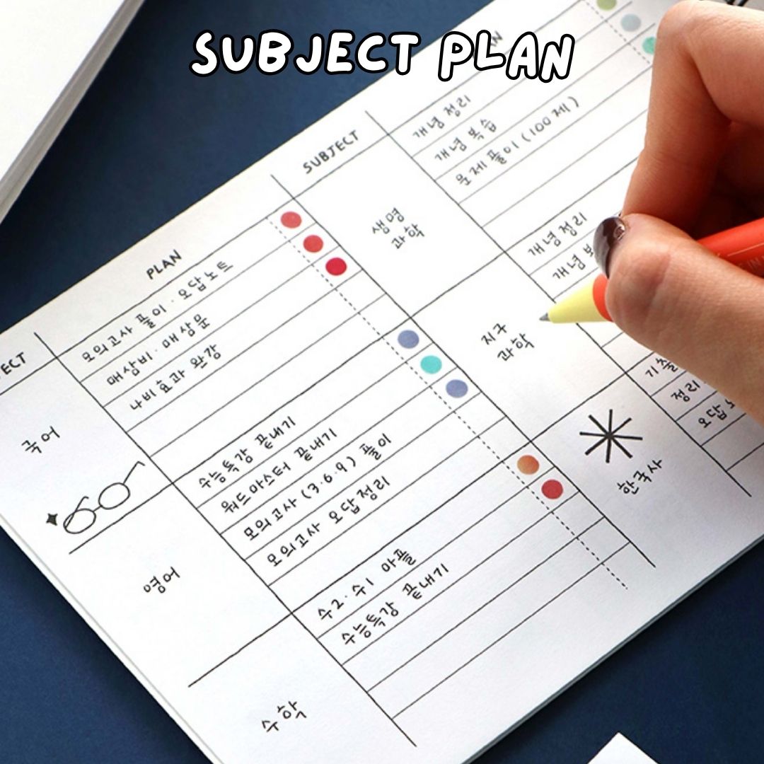 Iconic Doodle Study Planners