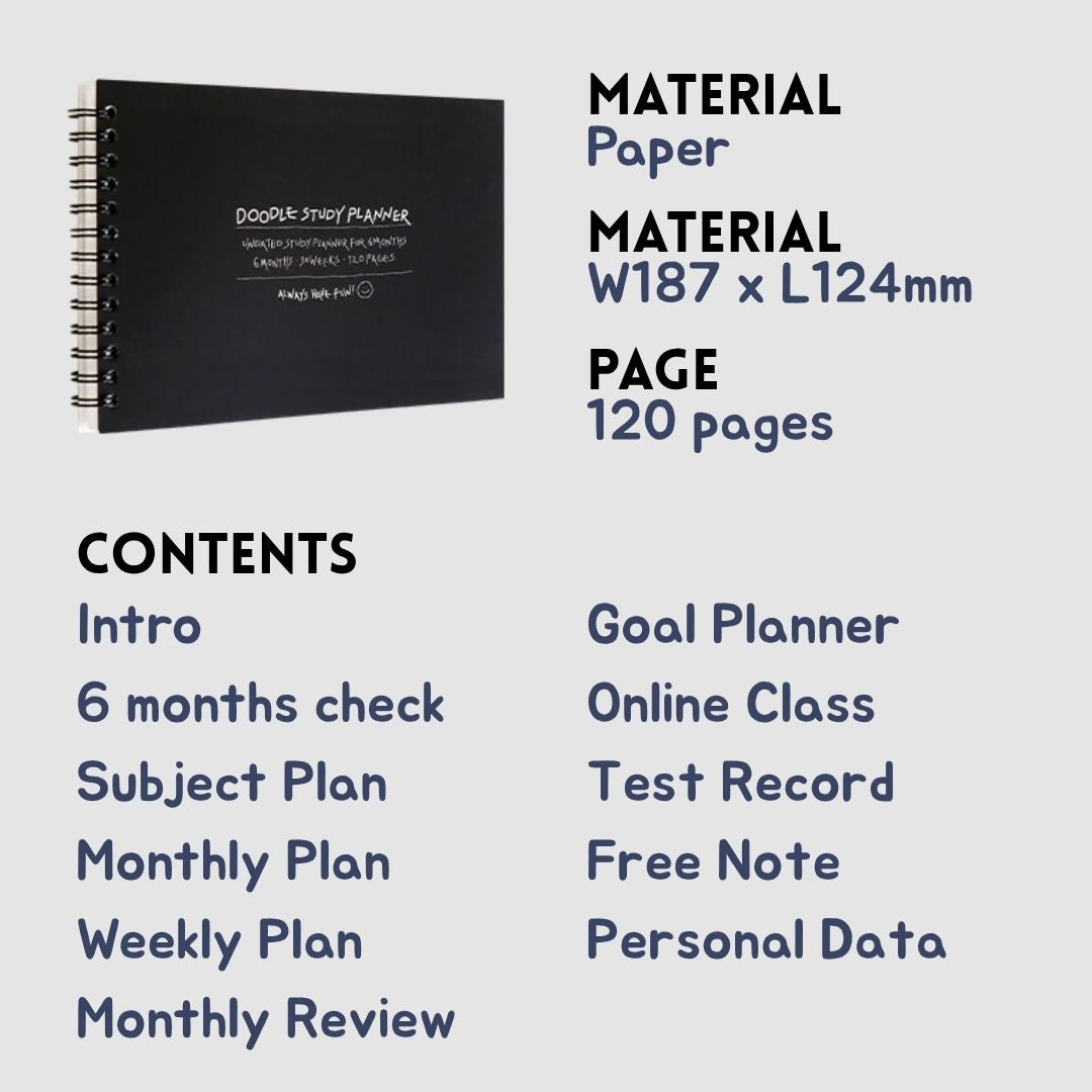 Iconic Doodle Study Planners