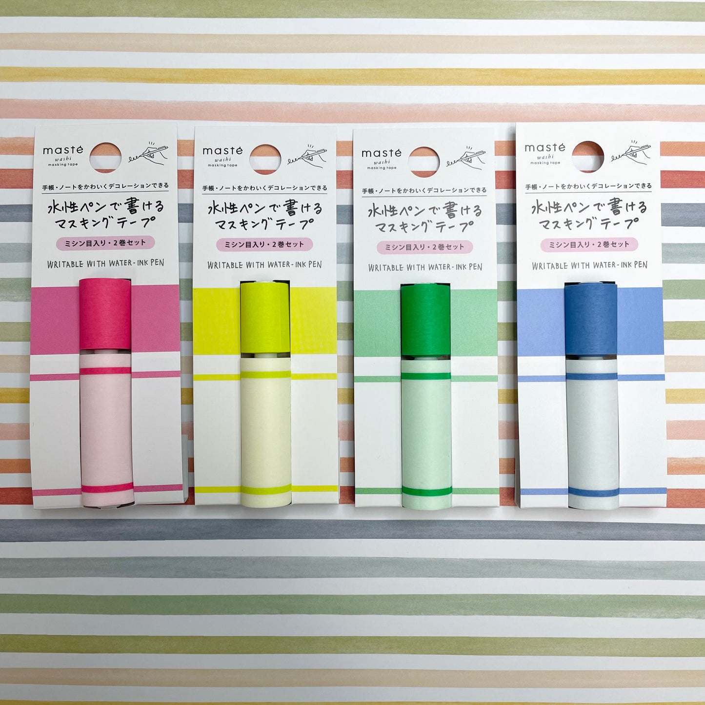 Mark's Masté Writable Perforated Masking Tape Set - Line | Pink