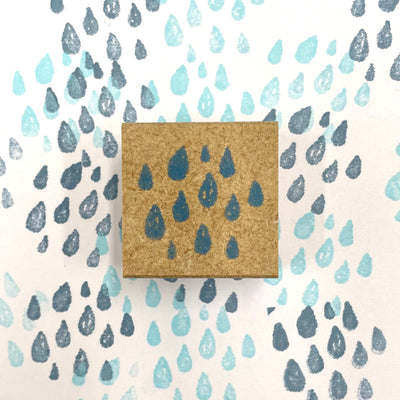 Kodomo No Kao Omekashi Stamp - Raindrops