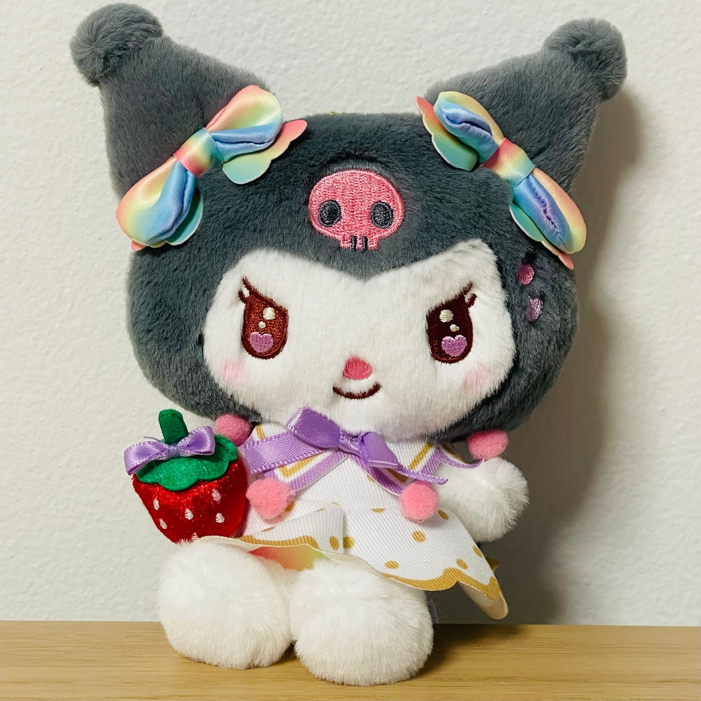 Sanrio x 50th Anniversary Strawberry Newspaper Mascot Holder - Kuromi