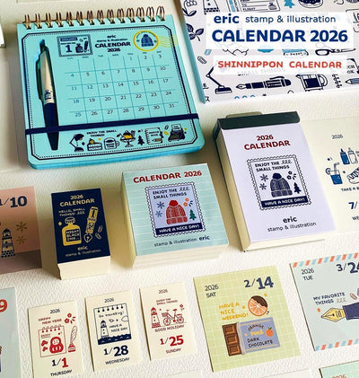 [PRE-ORDER] Shinnippon x Eric Hello Small Things! 2026 Calendar - Mini Mini Daily