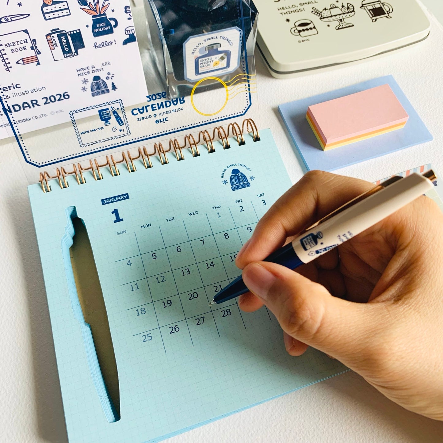 Shinnippon x Eric Hello Small Things! 2026 Calendar - Scribble Calendar