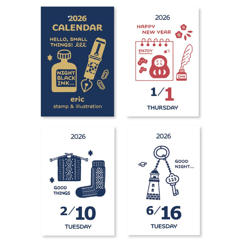 [PRE-ORDER] Shinnippon x Eric Hello Small Things! 2026 Calendar - Mini Mini Daily