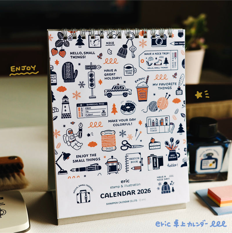 [PRE-ORDER] Shinnippon x Eric Hello Small Things! 2026 Calendar - Tabletop
