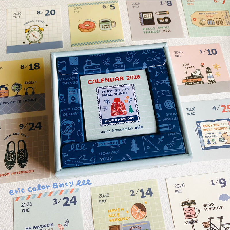 [PRE-ORDER] Shinnippon x Eric Hello Small Things! 2026 Calendar - Colour Daily