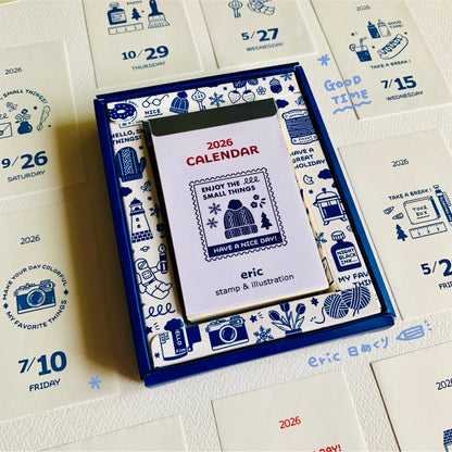 Shinnippon x Eric Hello Small Things! 2026 Calendar - Daily