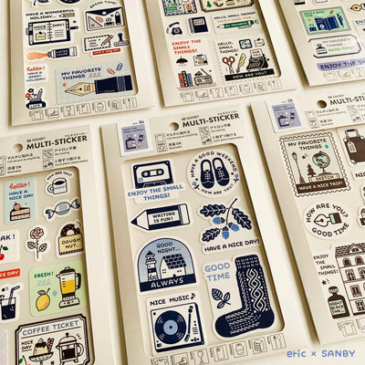 Sanby x Eric Hello Small Things! Multi-Sticker - Favourite