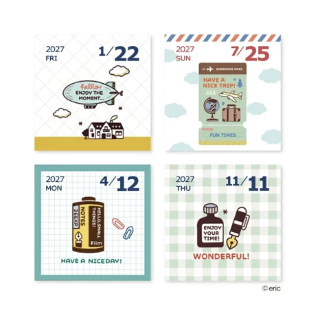 Eric Hello Small Things x Shinnippon 2027 Calendars - Colour Daily