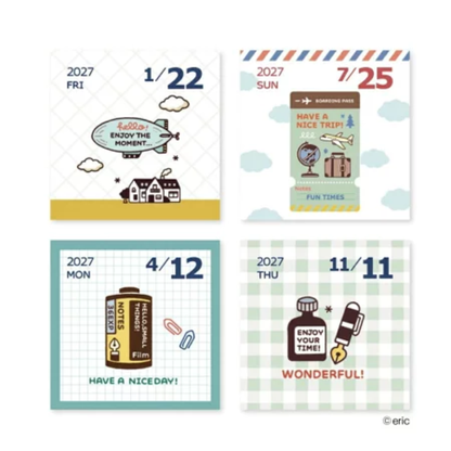 Eric Hello Small Things x Shinnippon 2027 Calendars - Colour Daily