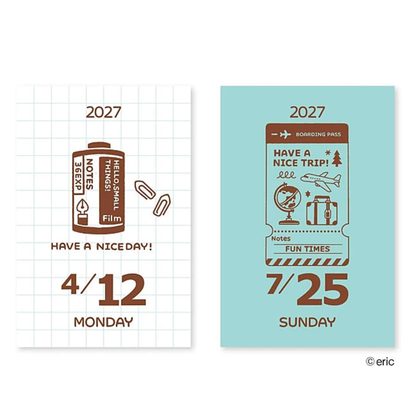 Eric Hello Small Things x Shinnippon 2027 Calendars - Mini Mini Daily